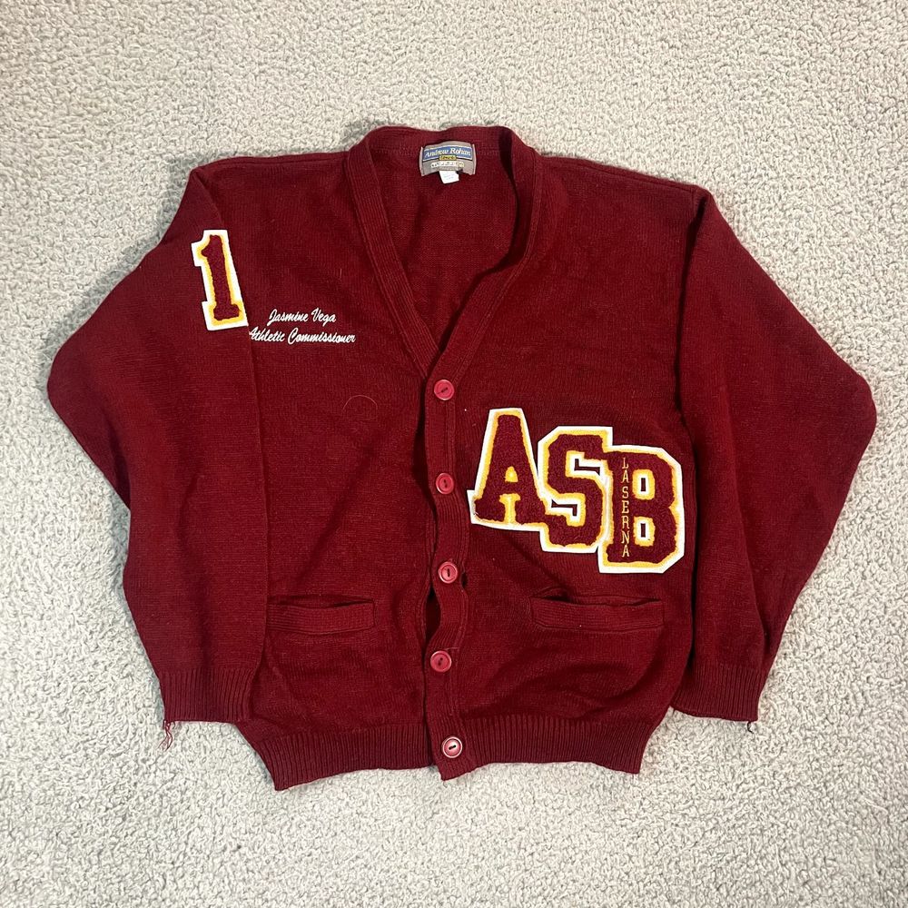 ASB High School Letter Sweater Womens La Serna High Large